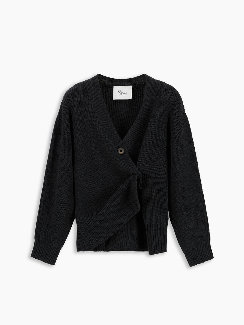 Calla Cardigan Grigio Mel. Scuro women 8pm - 4