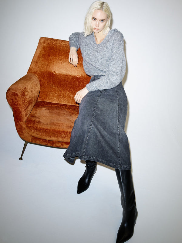 Birch Maglia Grigio Mel.chia. donna 8pm