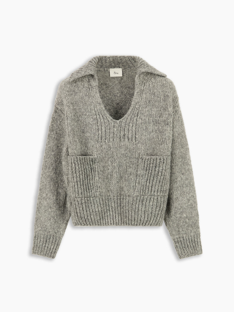 Birch Maglia Grigio Mel.chia. donna 8pm - 3