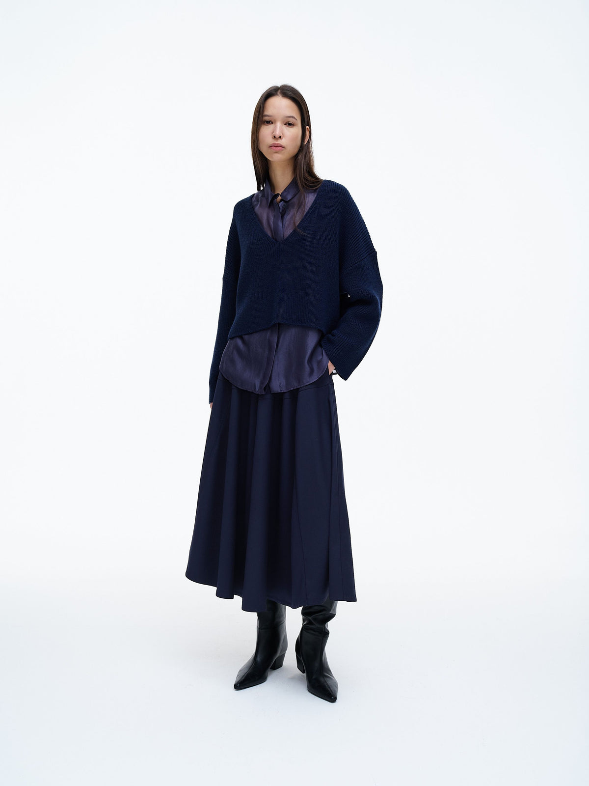 Caprifole Maglia Blue Navy women 8pm - 1