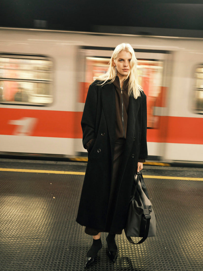 Jobim Cappotto Nero donna 8pm - 1