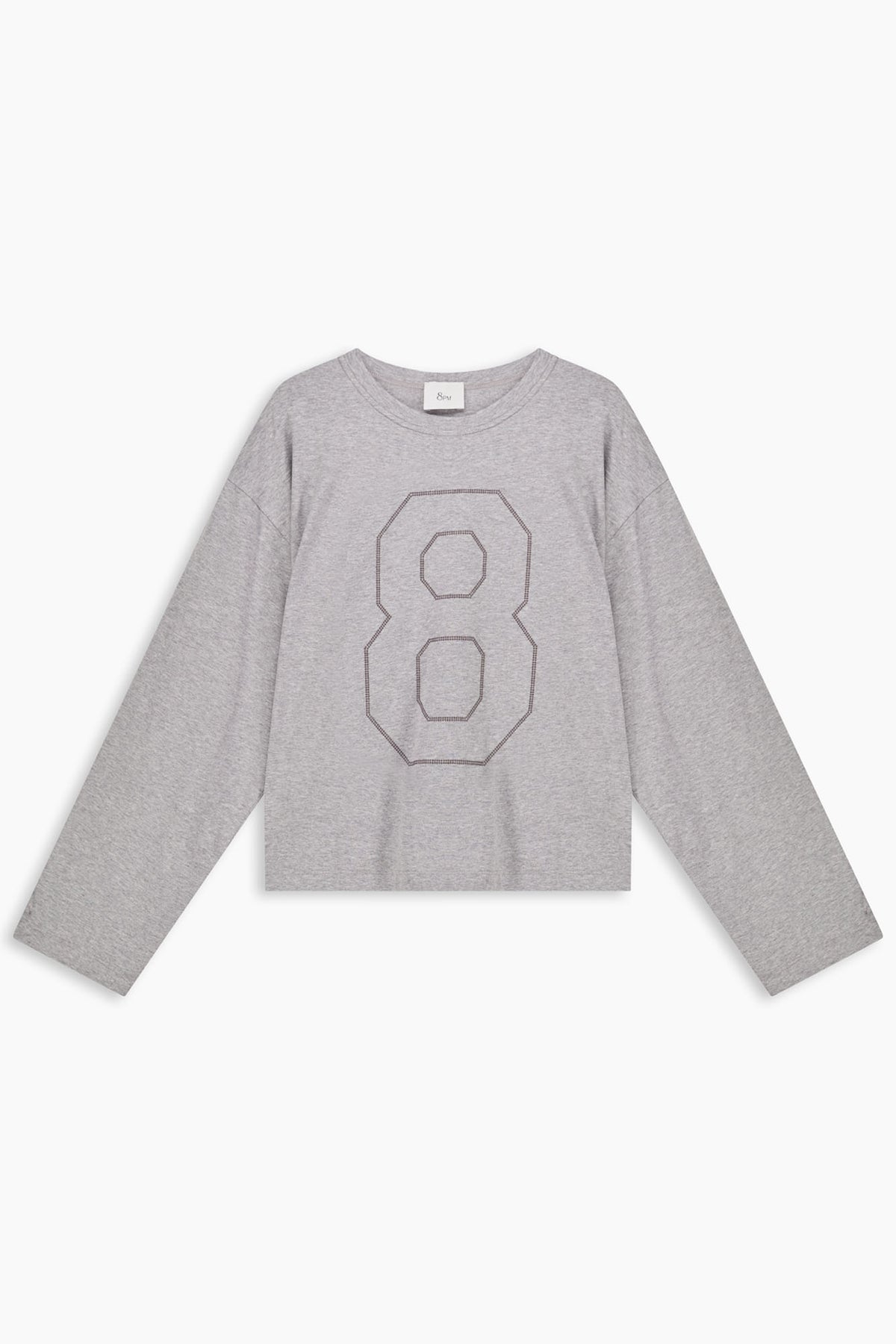 Narita T-shirt Grigio Mel.chia. donna 8pm - 2
