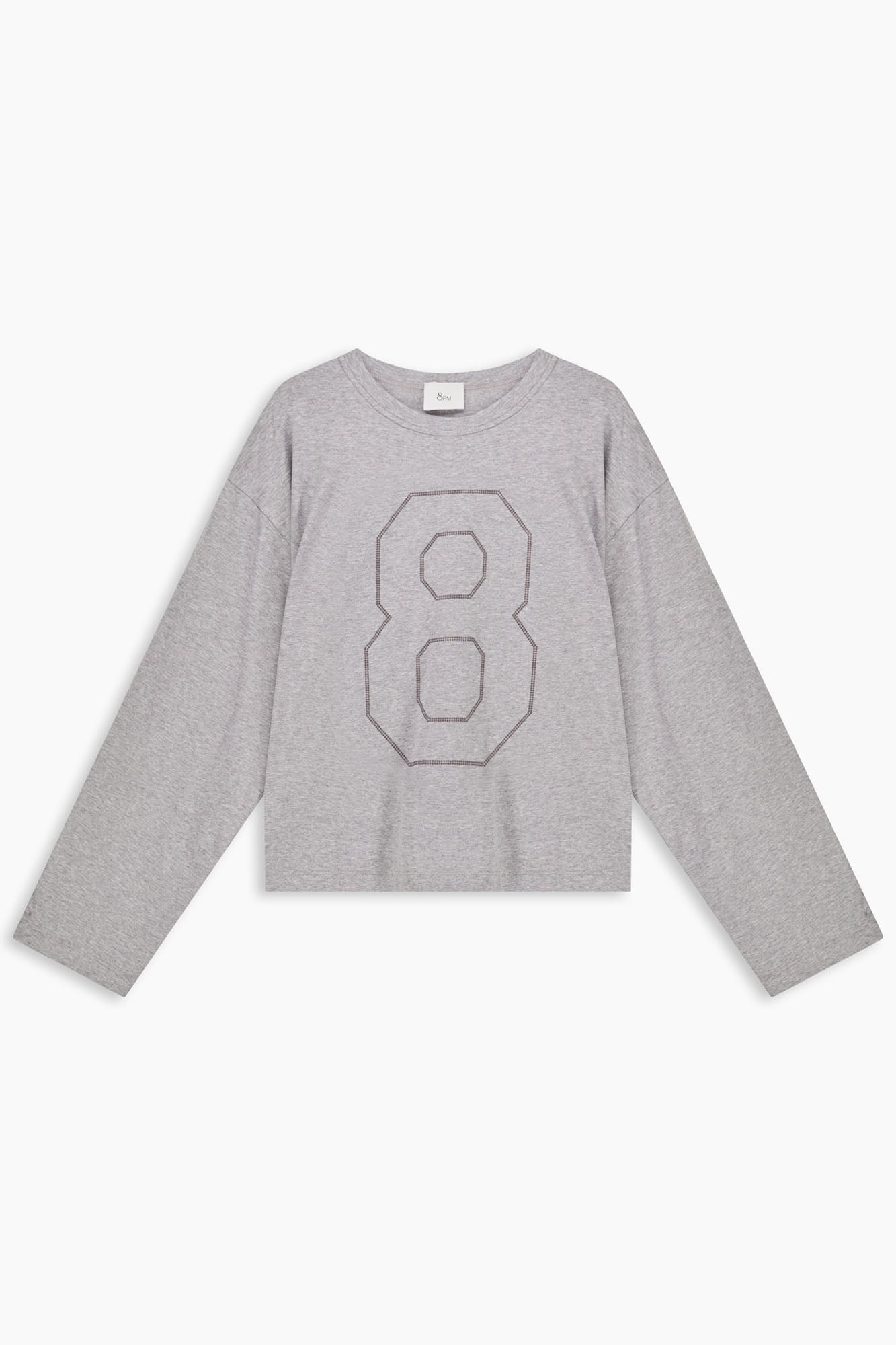 Narita T-shirt Grigio Mel.chia. donna 8pm - 2
