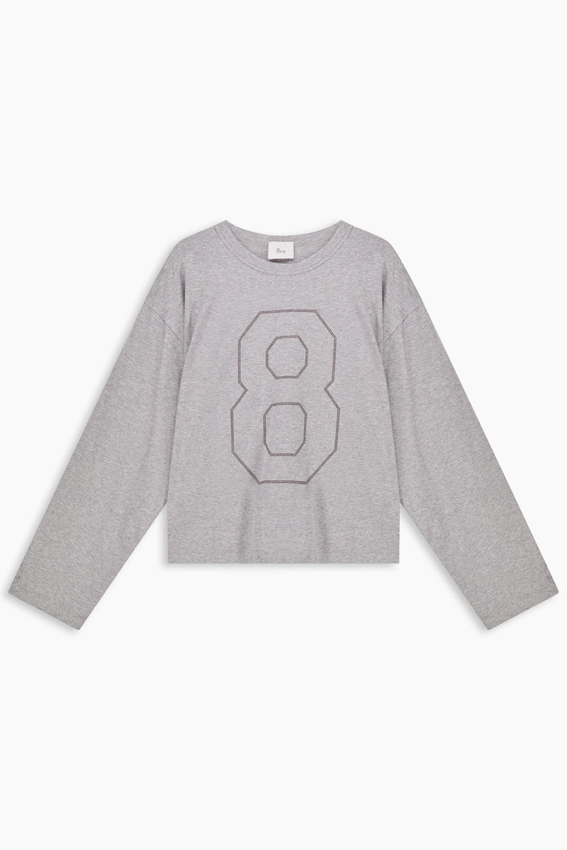Narita T-shirt Grigio Mel.chia. donna 8pm - 2