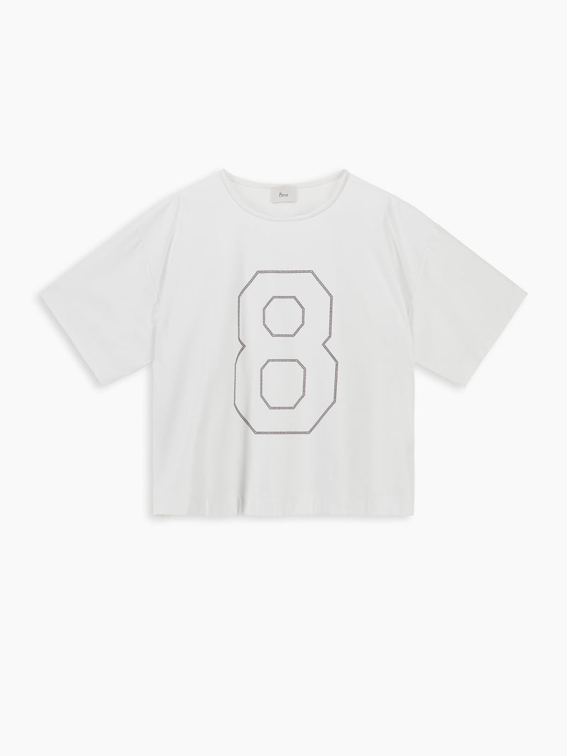 Gatwick T-shirt Bianco Ottico donna 8pm - 2