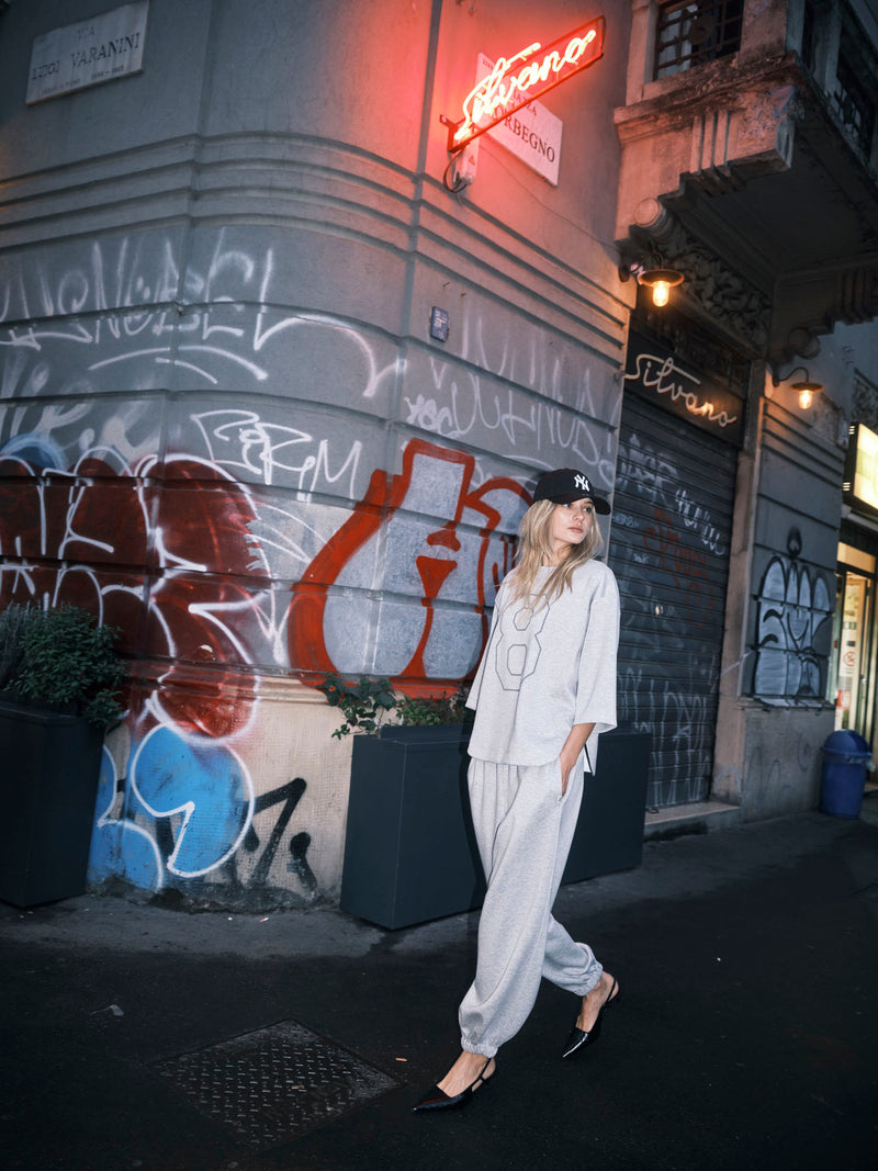 Logan Pantalone Grigio Mel.chia. donna 8pm - 1