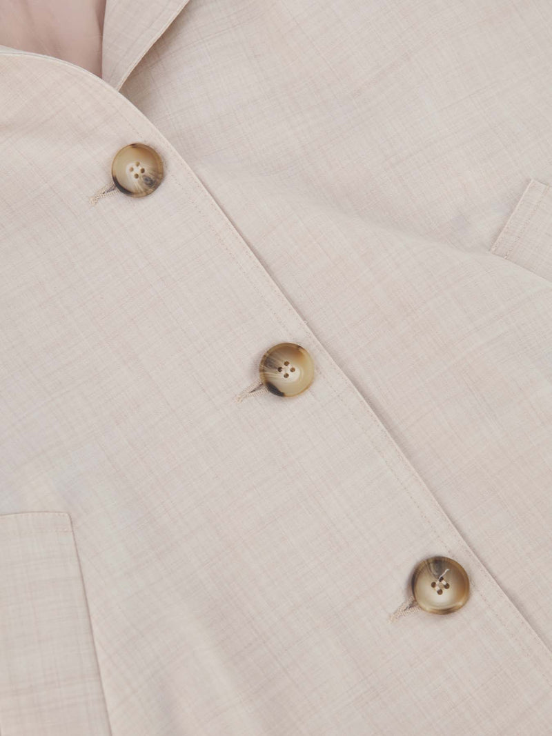 Rapallo Giubbotto Off White Melange donna 8pm - 3