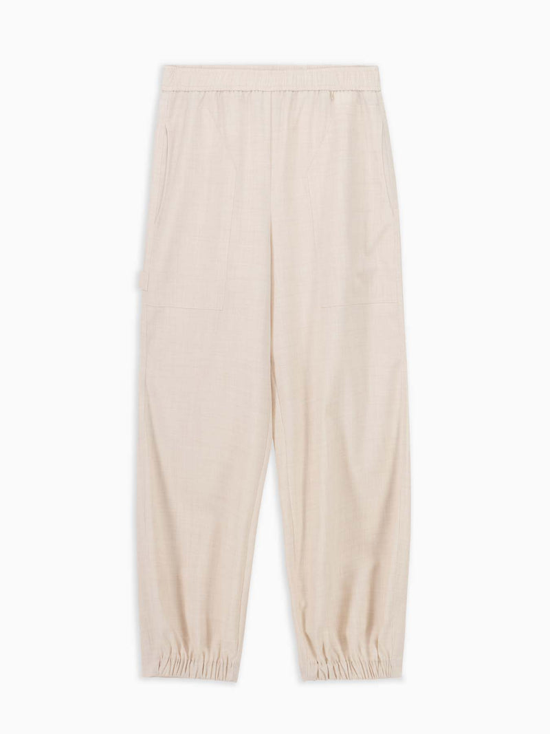 Phuket Pantalone Off White Melange donna 8pm - 1