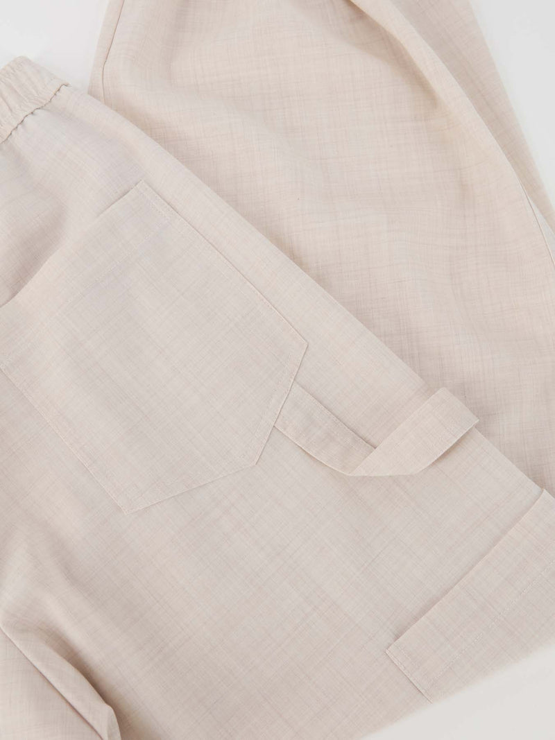 Phuket Pantalone Off White Melange donna 8pm - 3