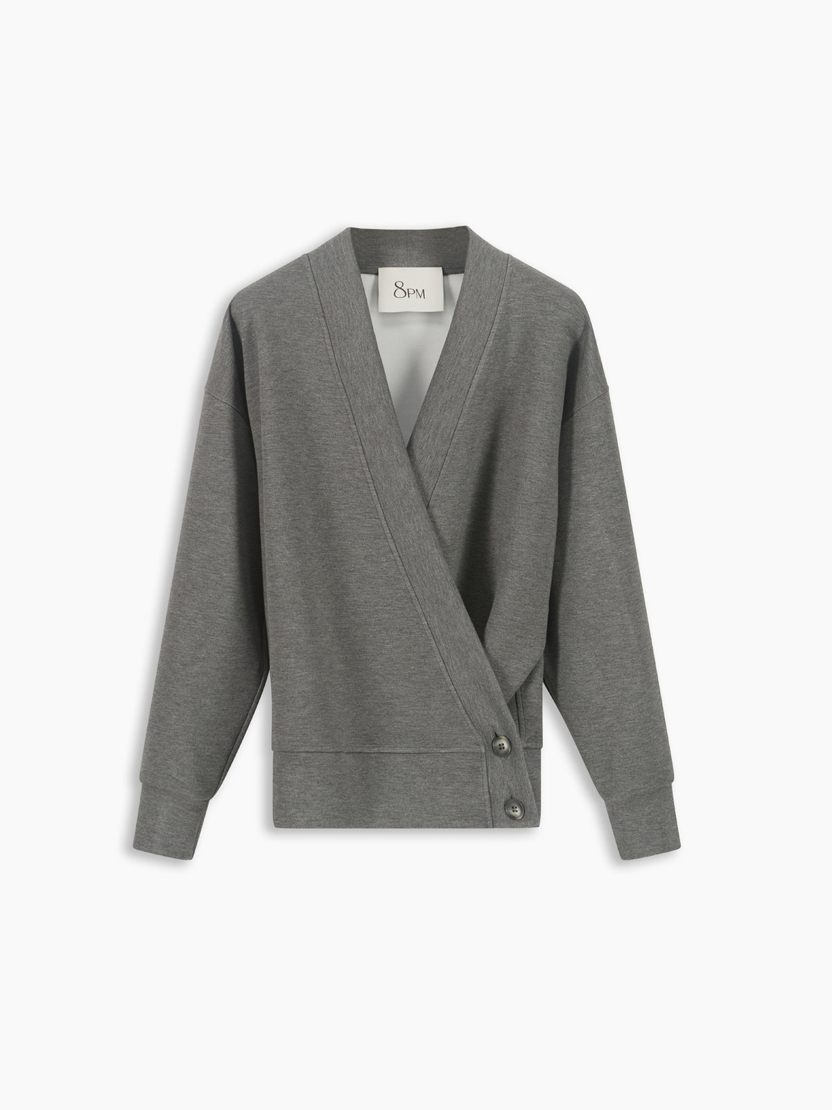Exeter Cardigan Grigio Mel.med. women 8pm - 2