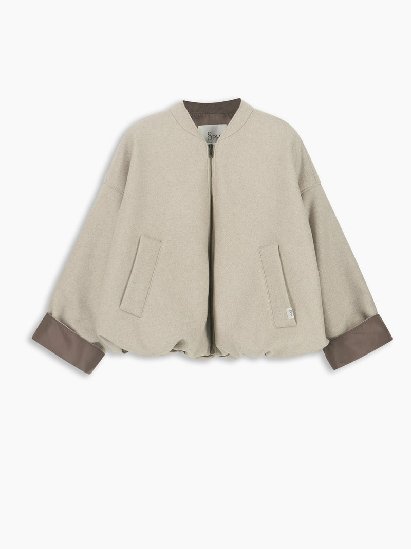 Sugarbush Bomber Off White-moka women 8pm - 2